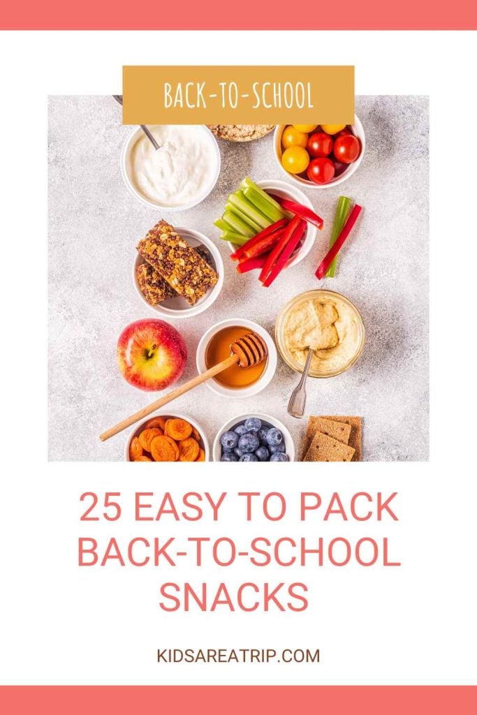 25 Easy to Pack Back to School Snacks - Kids Are A Trip