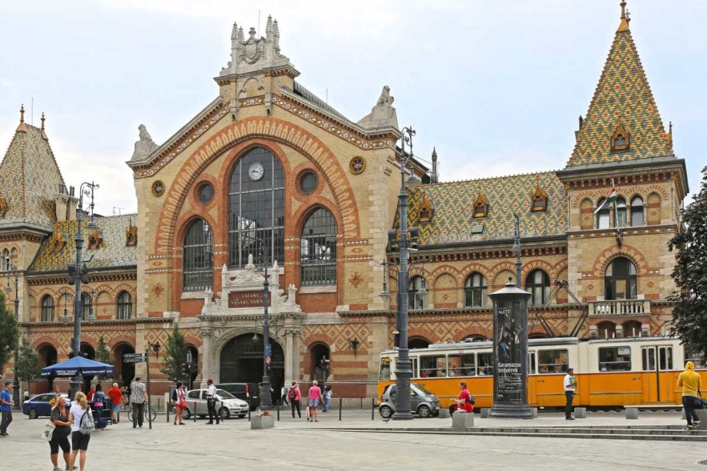 Central Market Budapest with teens