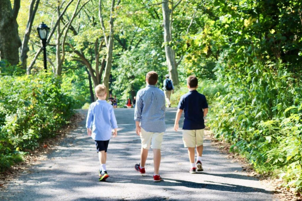 Central Park with teens