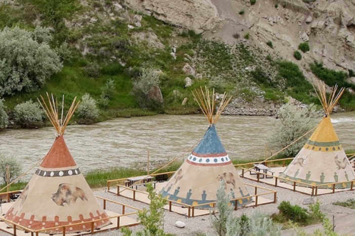 Cody Trout Ranch Teepees Wyoming Clamping-Kids Are A Trip