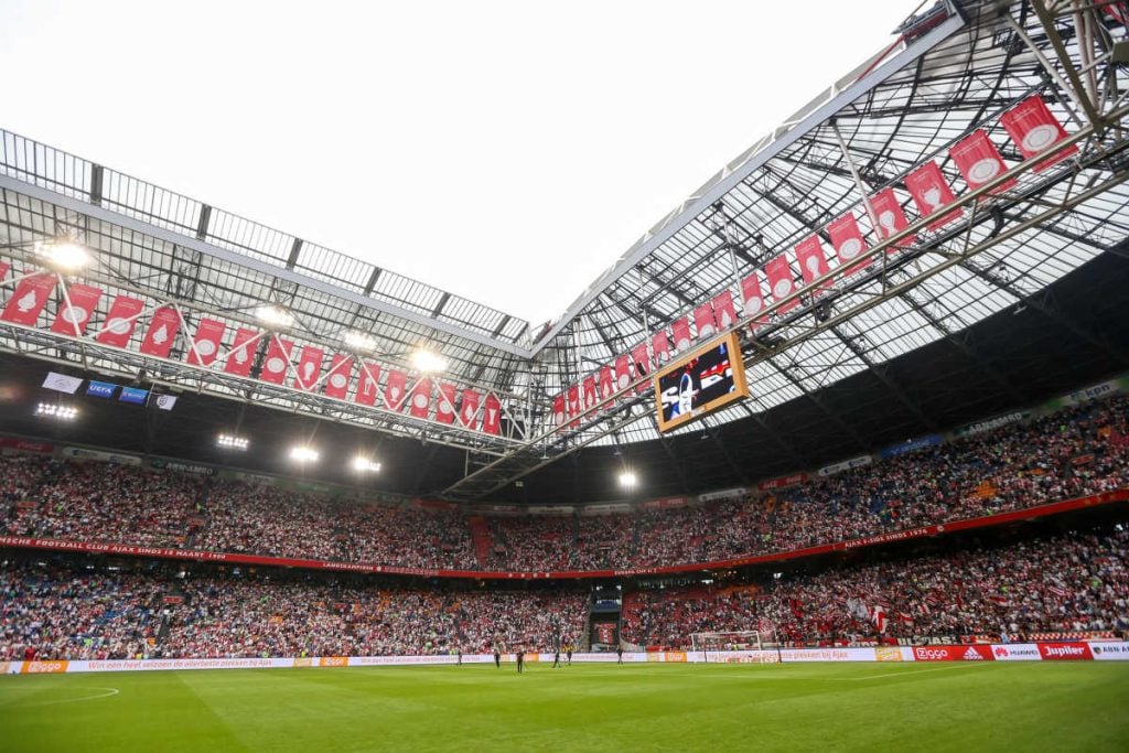 AJAX Football Stadium Amsterdam with teenagers