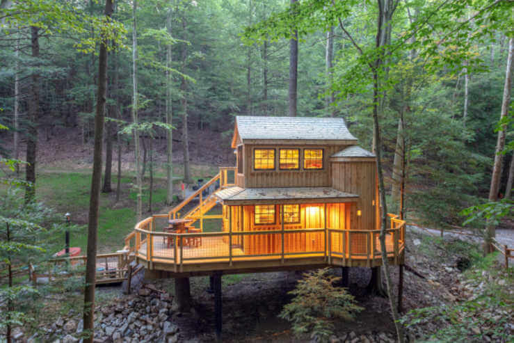 Hocking Hills Treehouse Cabins-Kids Are A Trip