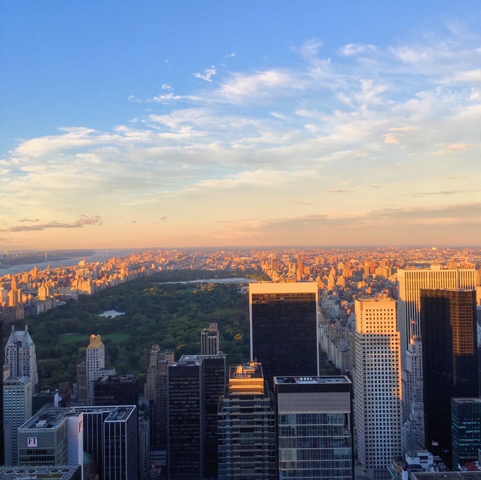 NYC view from Top of the Rock.