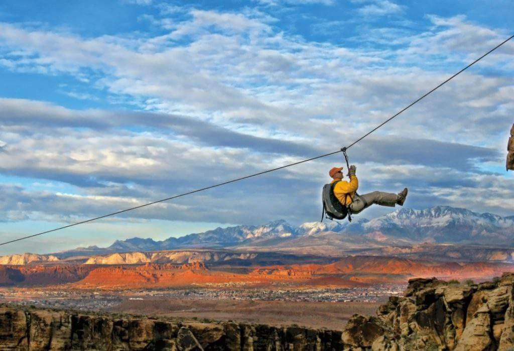 St George Utah with Kids Outdoor_Zipline-Kids Are A Trip