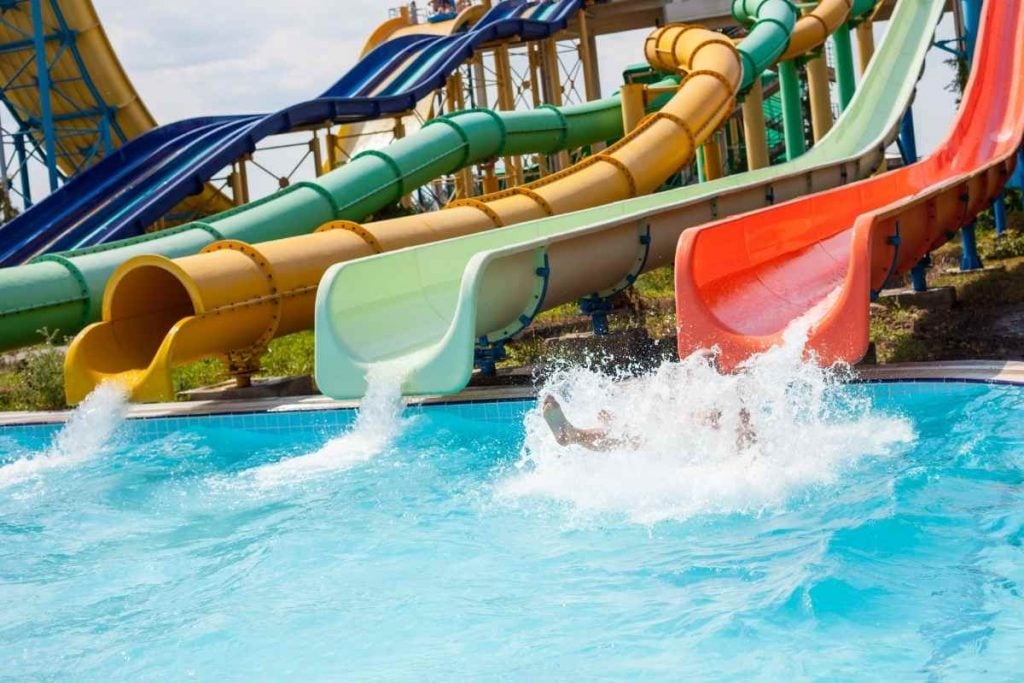 Waterpark slides