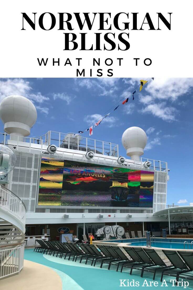 If you're getting ready for a Norwegian Bliss Cruise or thinking of taking one, we have you covered. Here's what you can expect and what not to miss on the Norwegian Bliss. - Kids Are A Trip