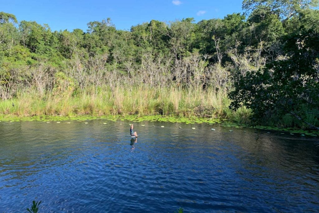 Xenotes tour Cancun with teens